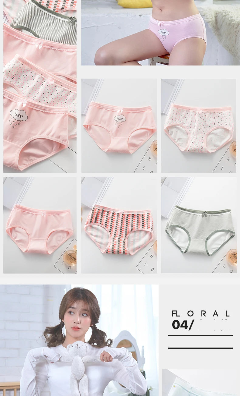 5Pcs COTTON PANTIES