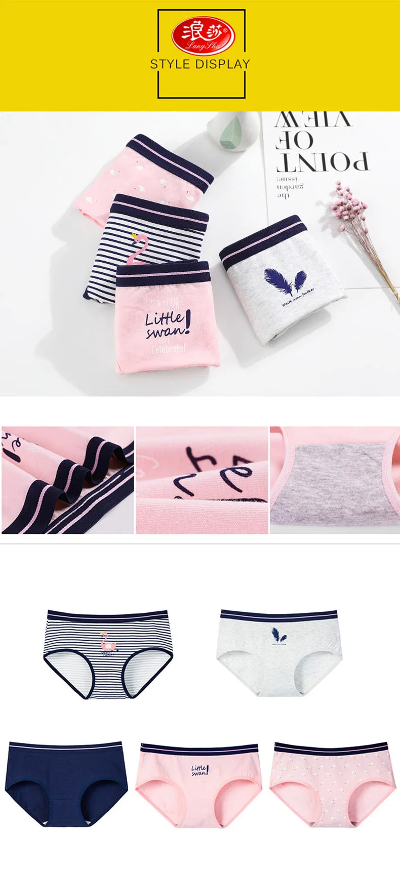 5Pcs COTTON PANTIES