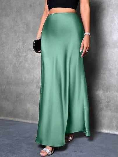 SATIN SKIRT