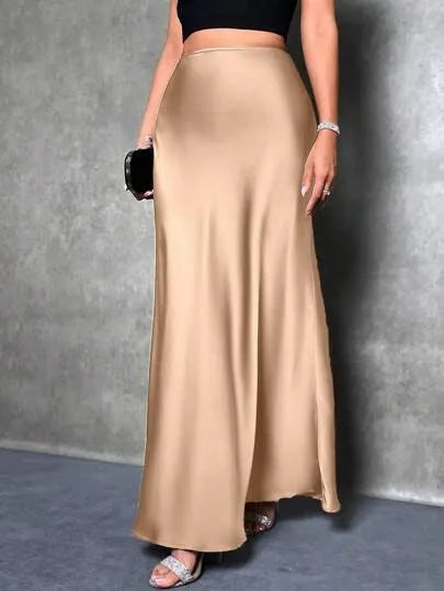 SATIN SKIRT