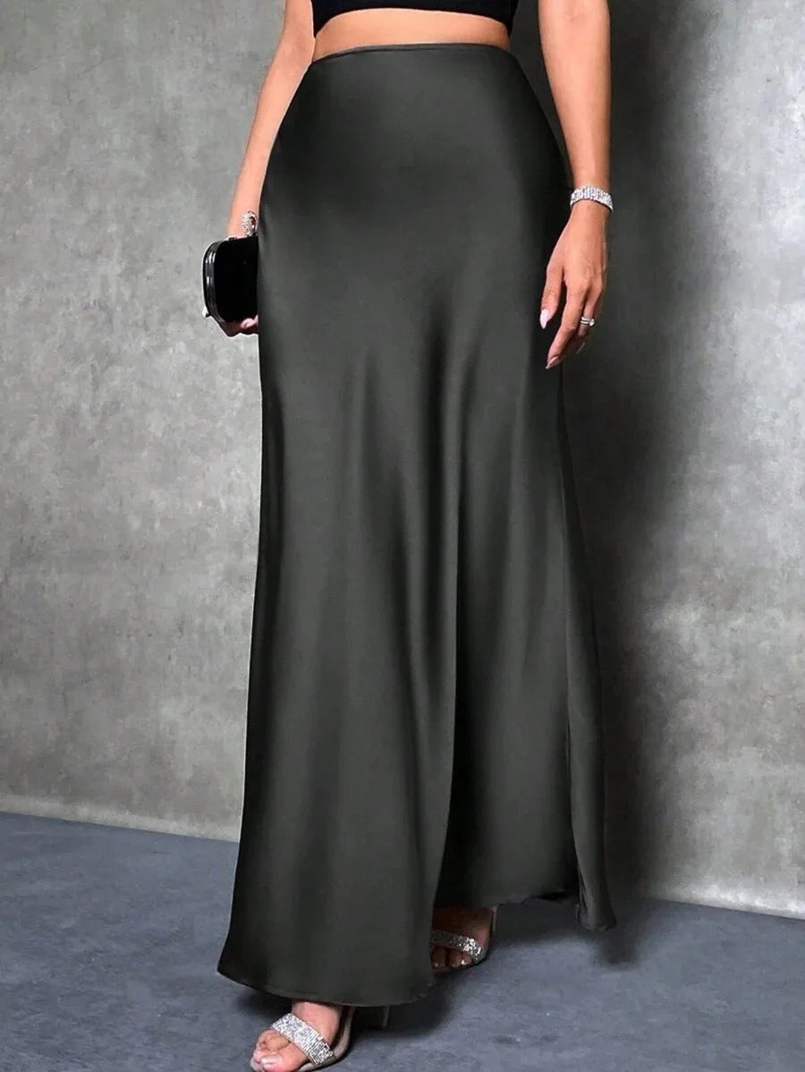 SATIN SKIRT