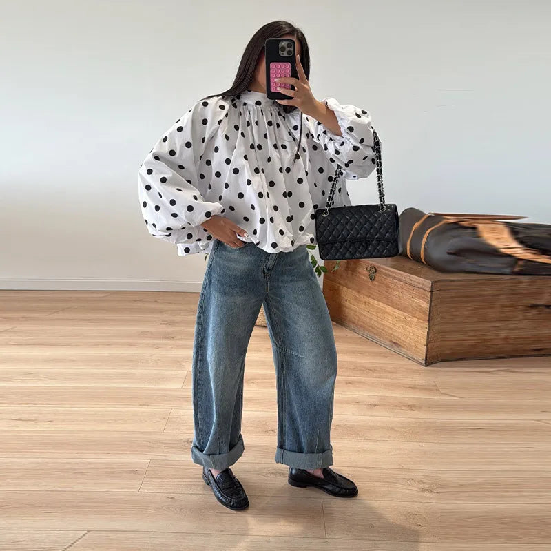 POLKA BLOUSE
