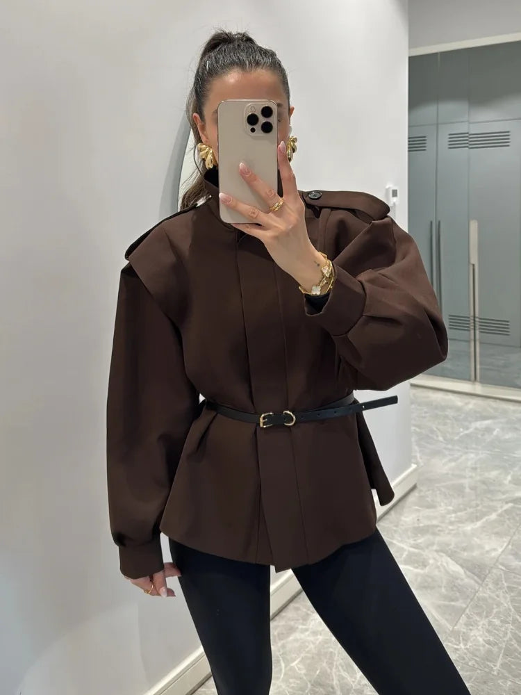 BELTED TRENCH