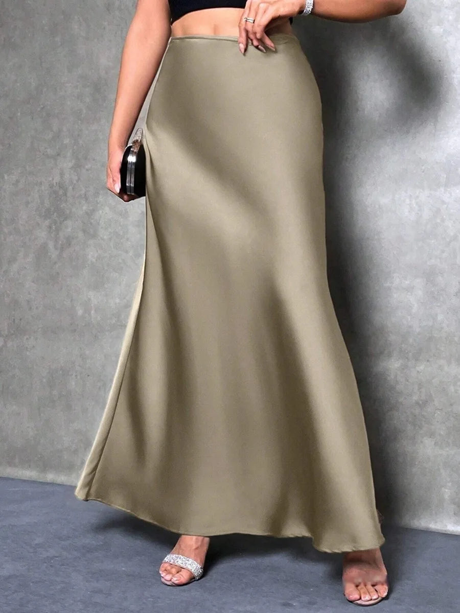 SATIN SKIRT