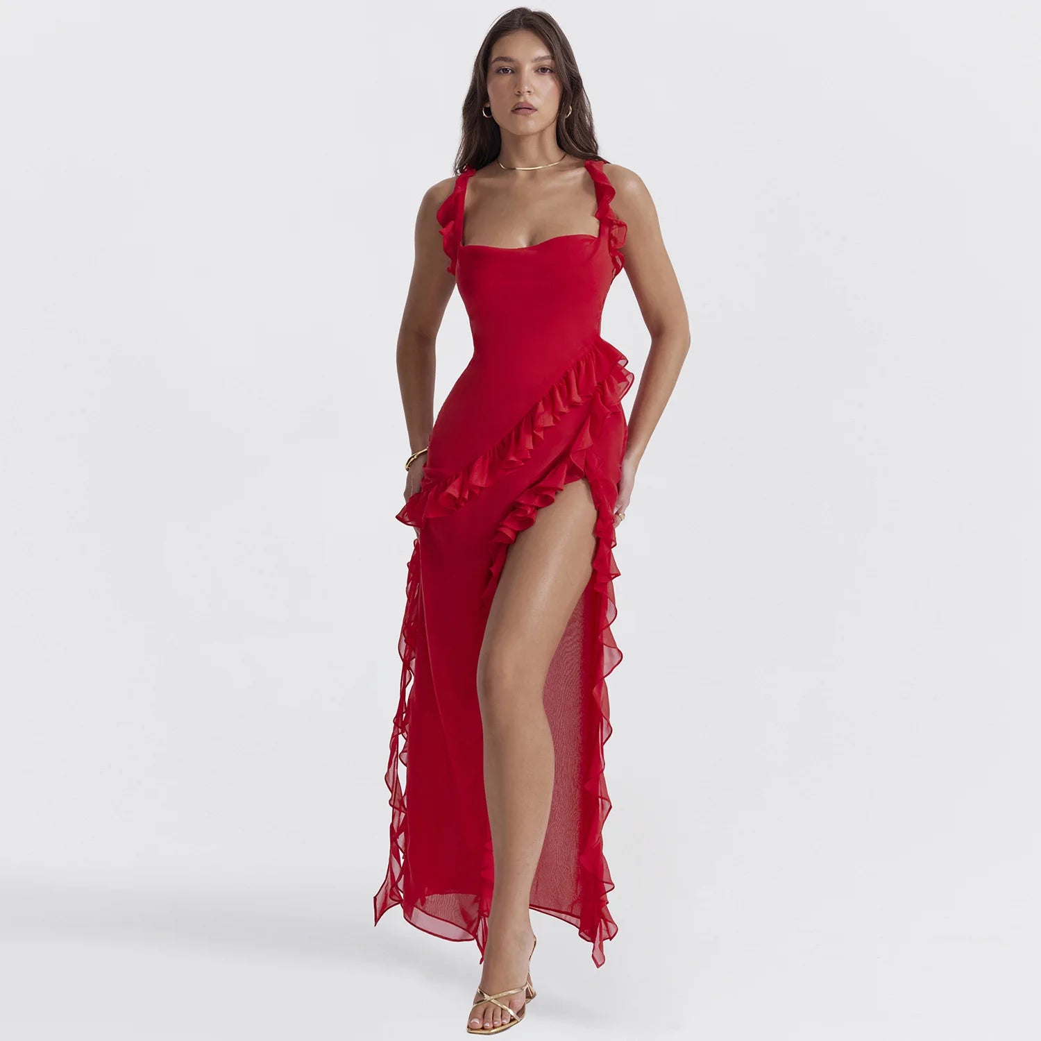 RUFFLE DRESS
