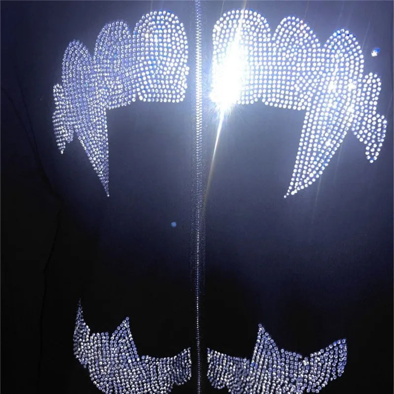RHINESTONE HOODIE