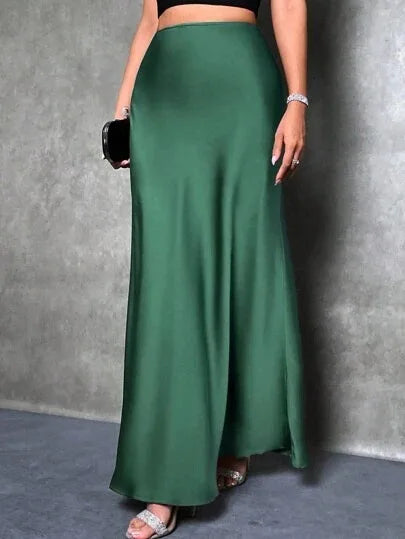 SATIN SKIRT