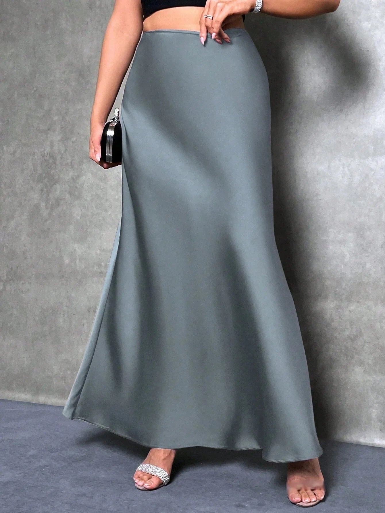 SATIN SKIRT