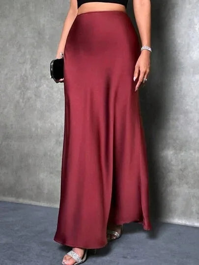 SATIN SKIRT