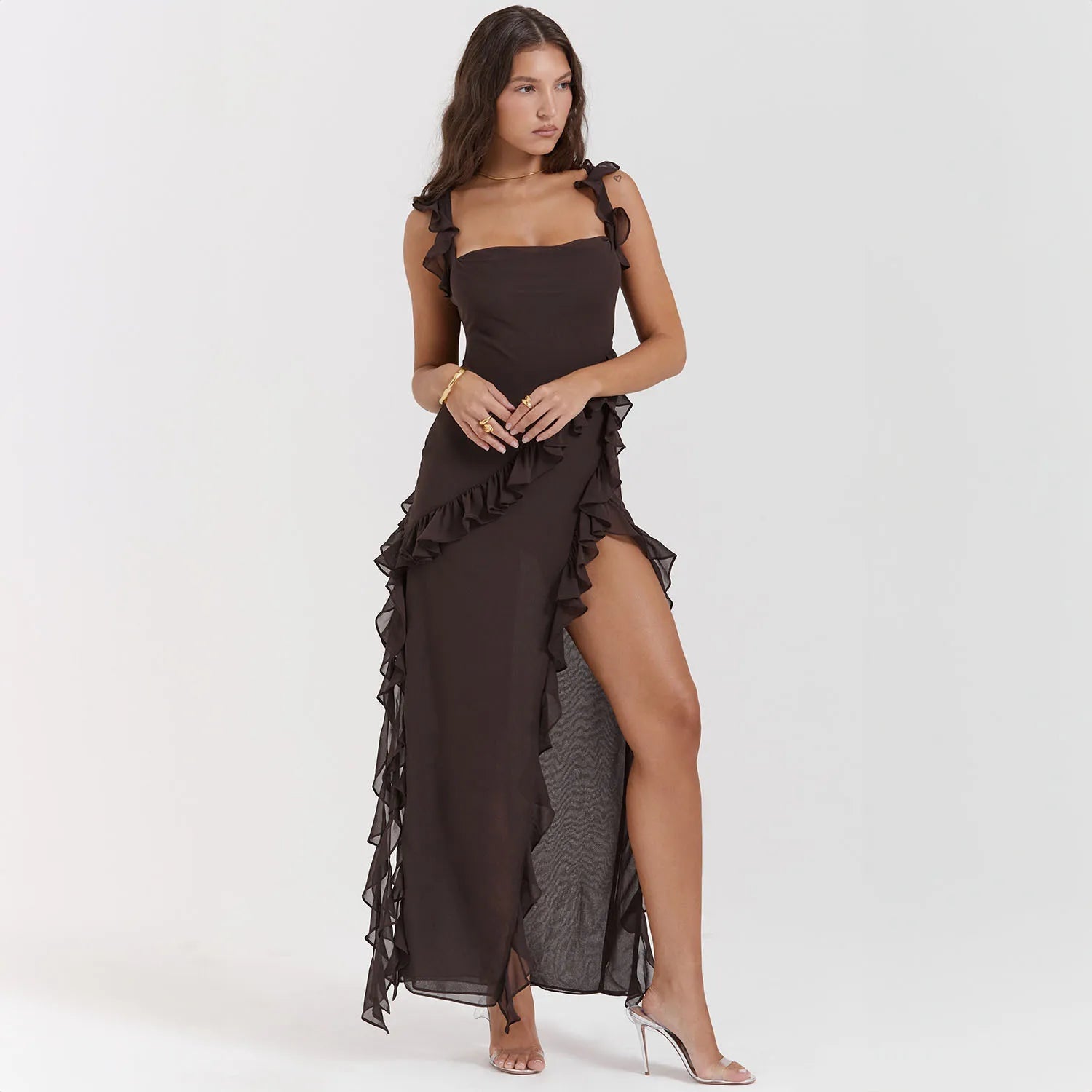 RUFFLE DRESS