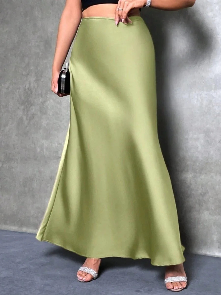 SATIN SKIRT