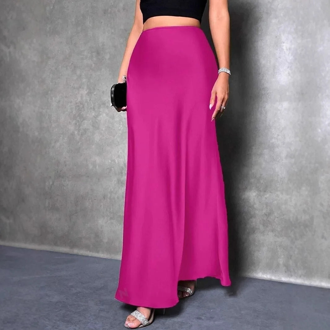SATIN SKIRT
