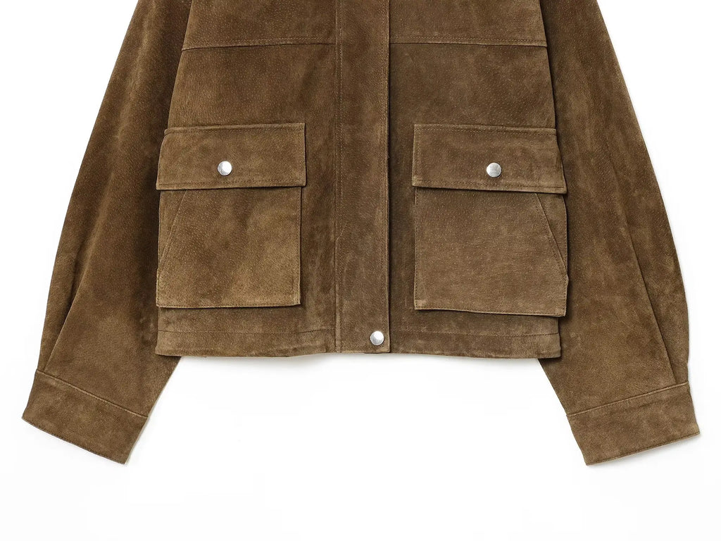 SUEDE BOMBER