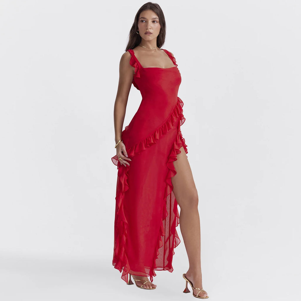 RUFFLE DRESS