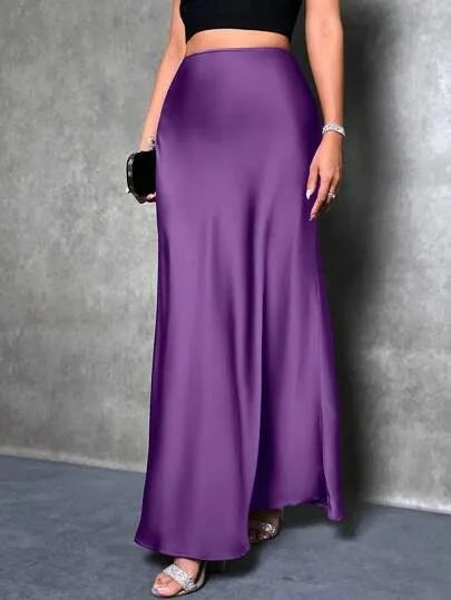 SATIN SKIRT