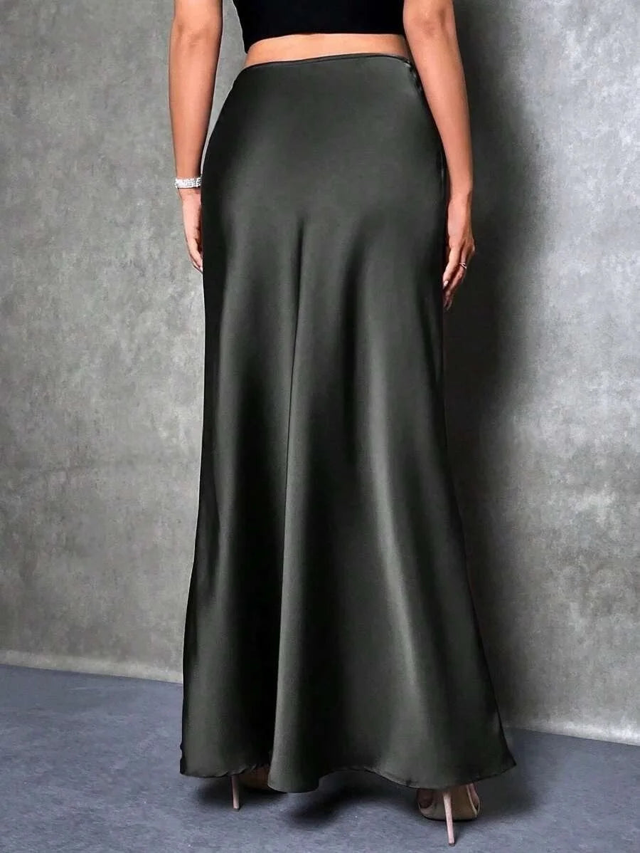 SATIN SKIRT