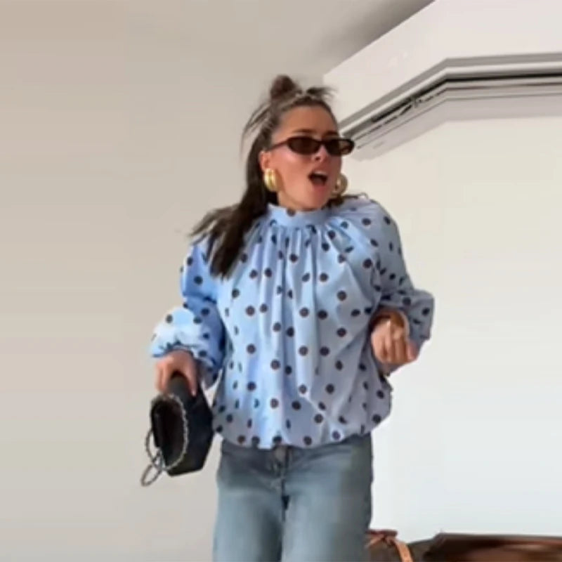 POLKA BLOUSE
