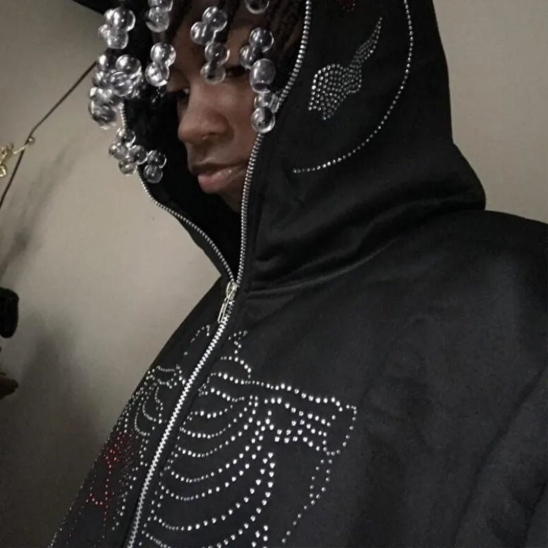 RHINESTONE HOODIE