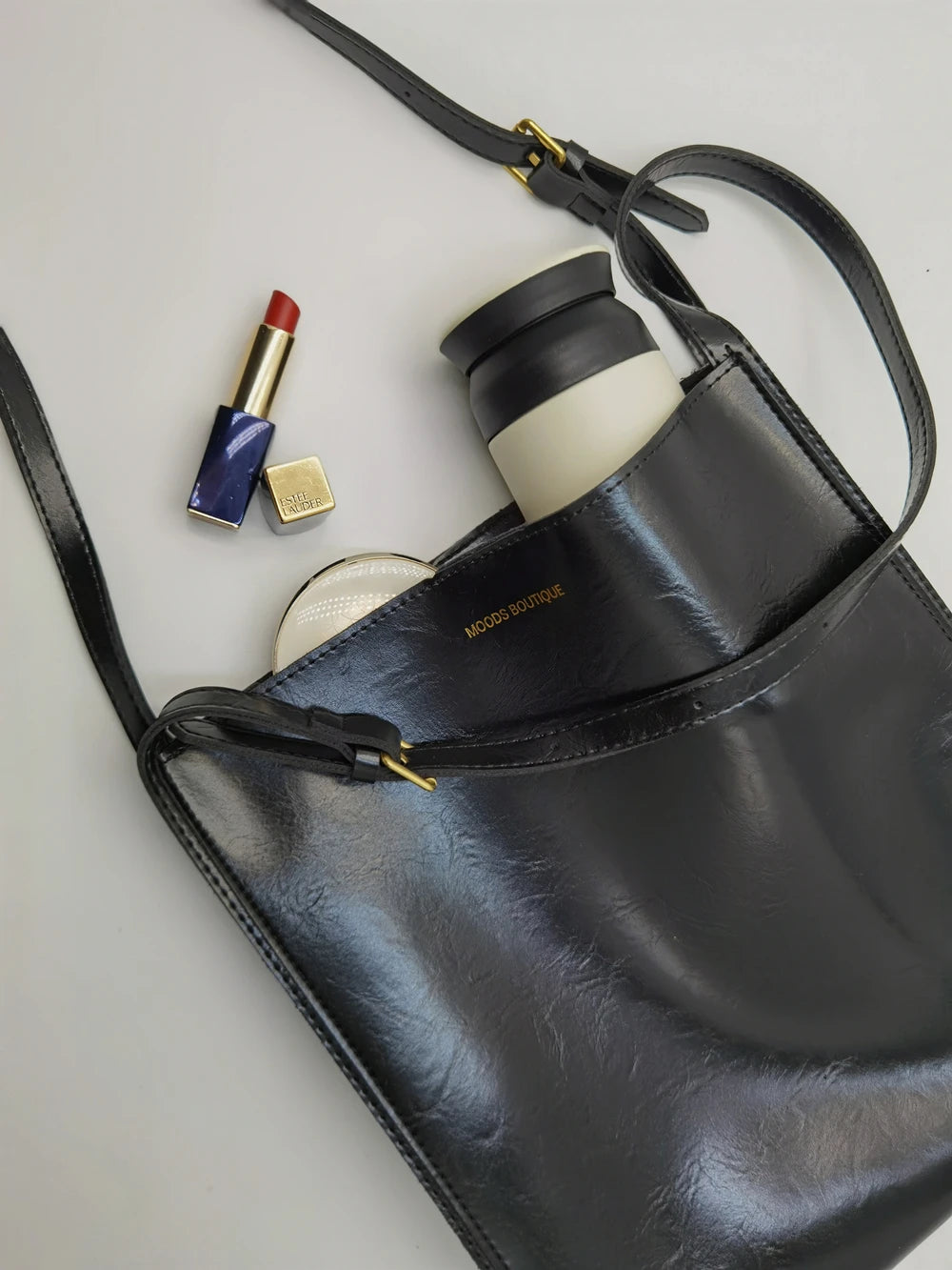 LATHER TOTE BAG
