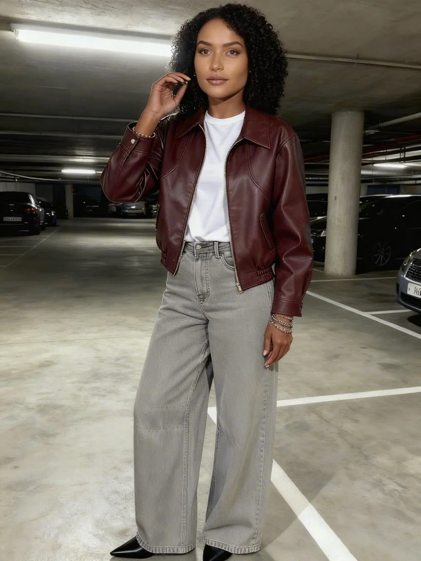BURGUNDY JACKET