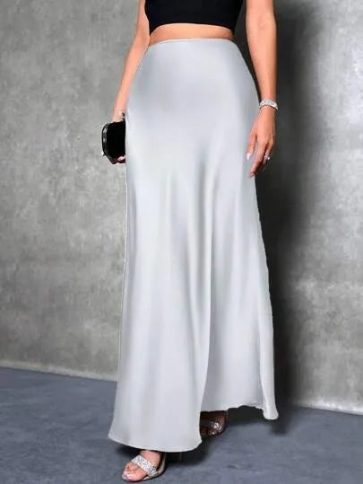 SATIN SKIRT