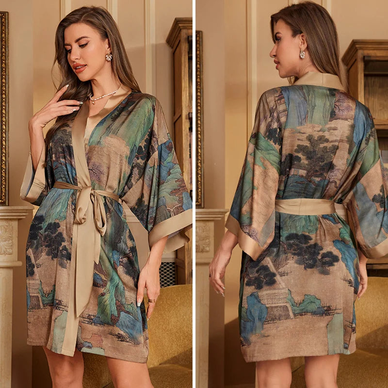 NAVY ROBE PYJAMA