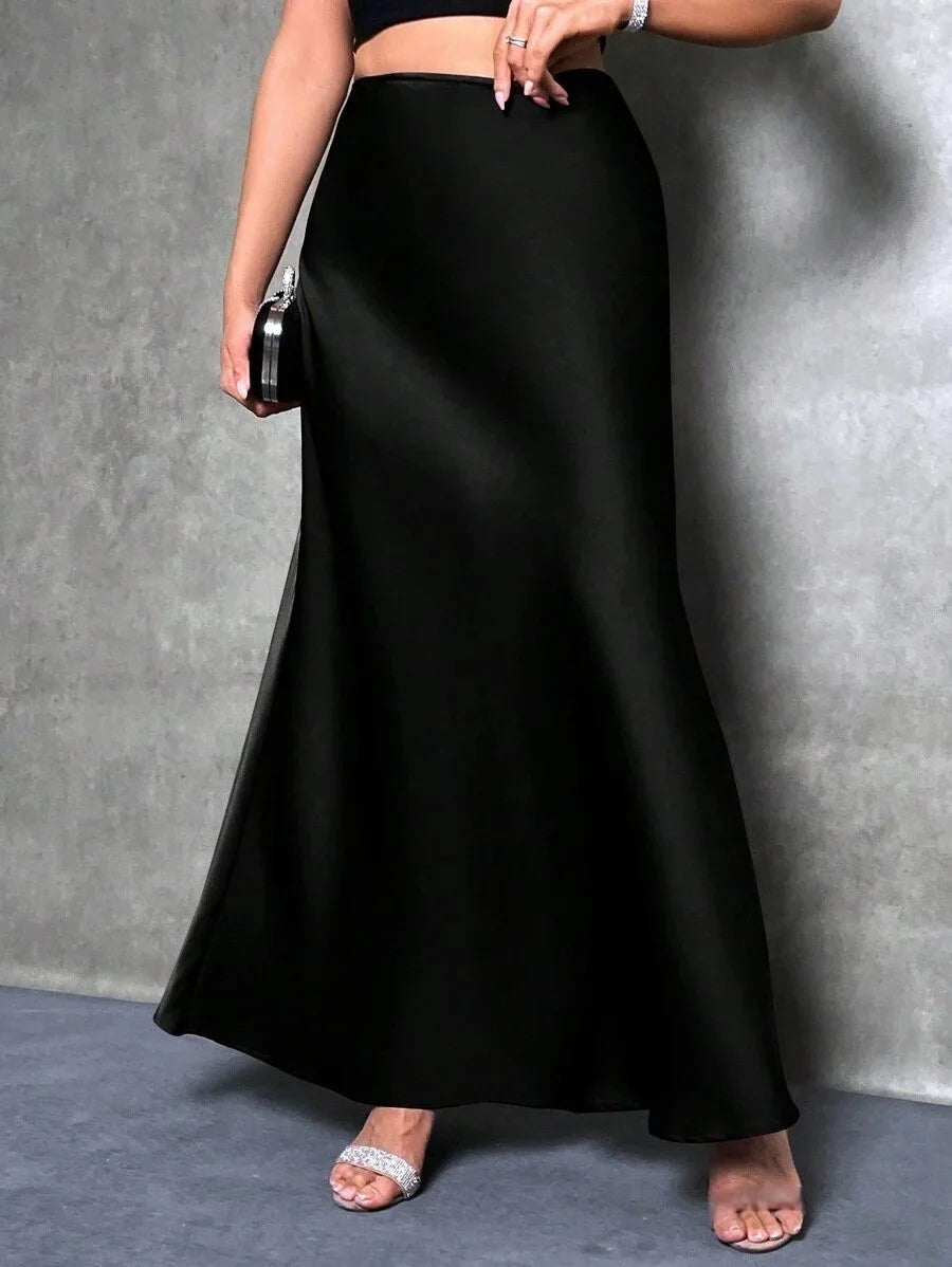 SATIN SKIRT