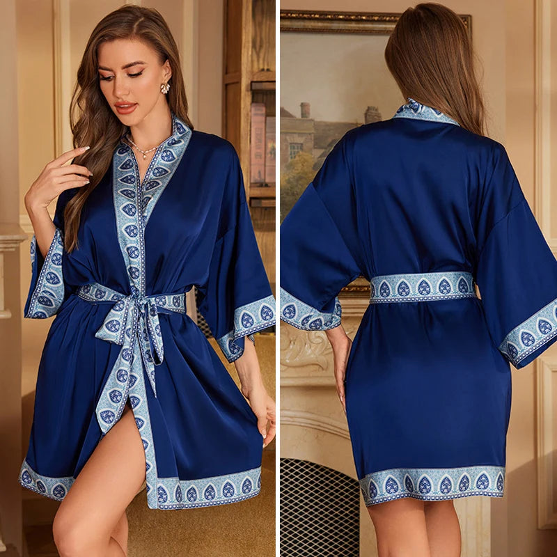 NAVY ROBE PYJAMA