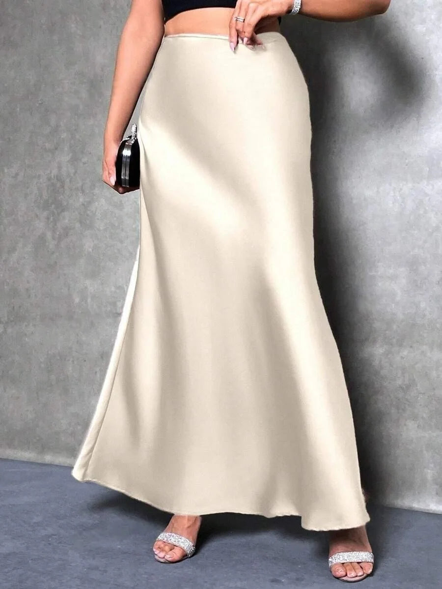 SATIN SKIRT