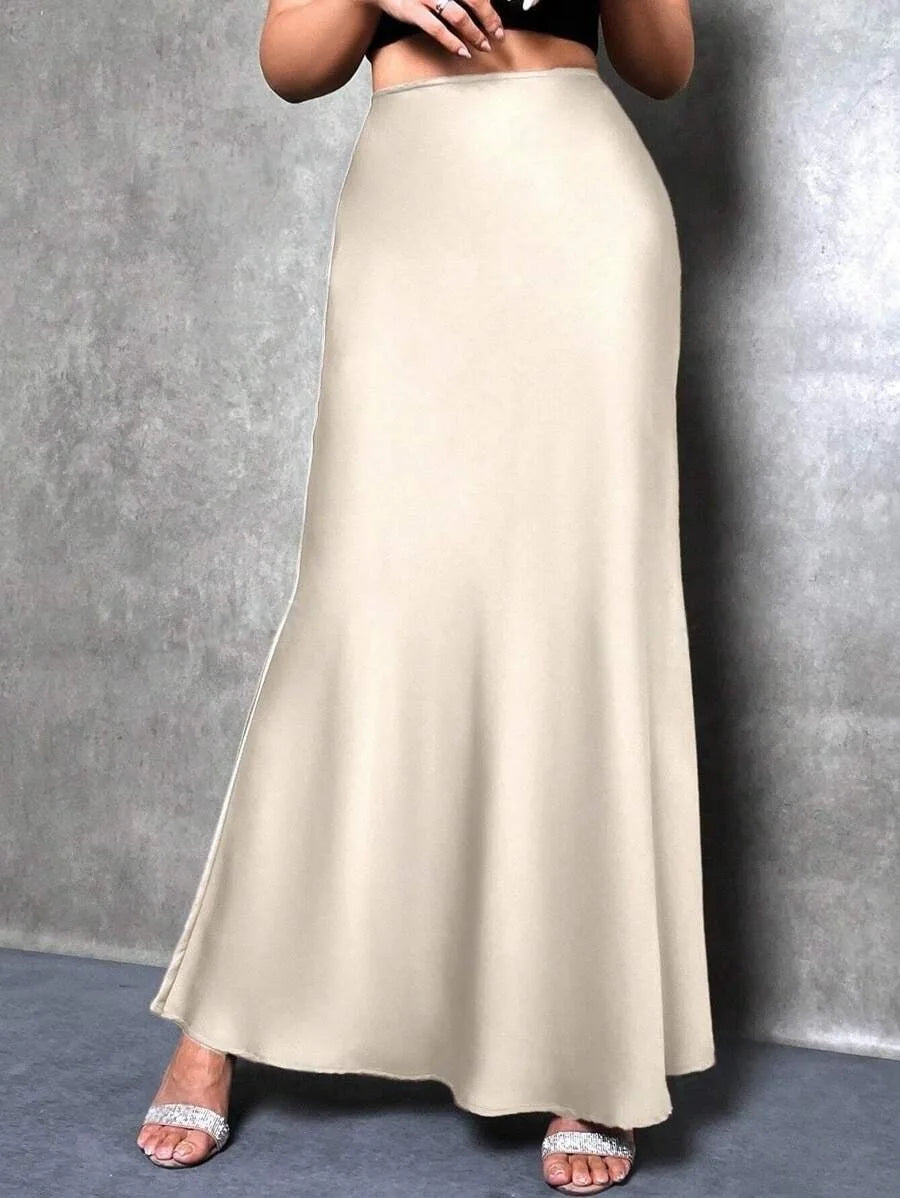 SATIN SKIRT