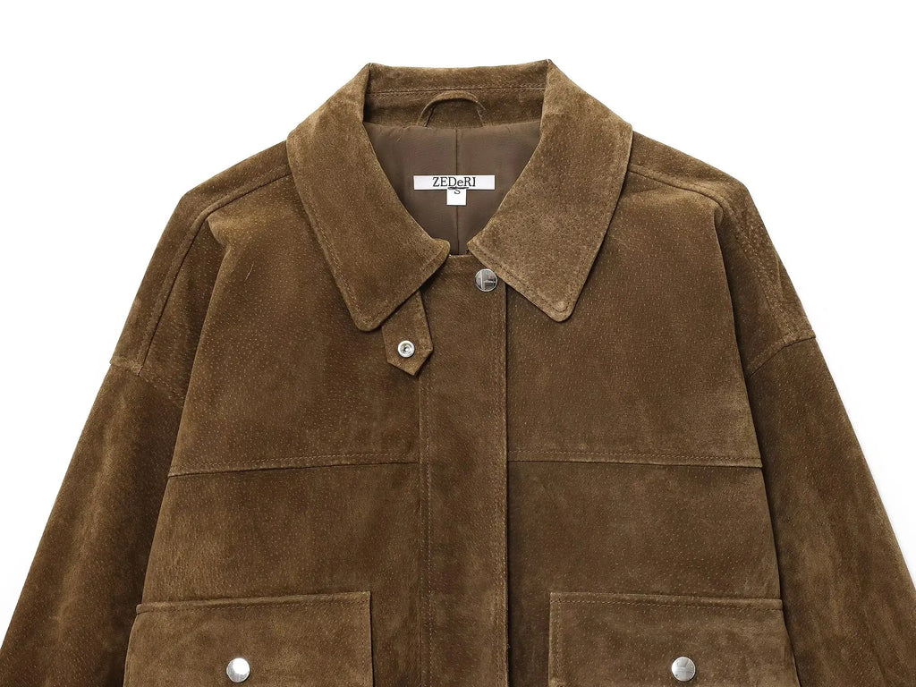 SUEDE BOMBER
