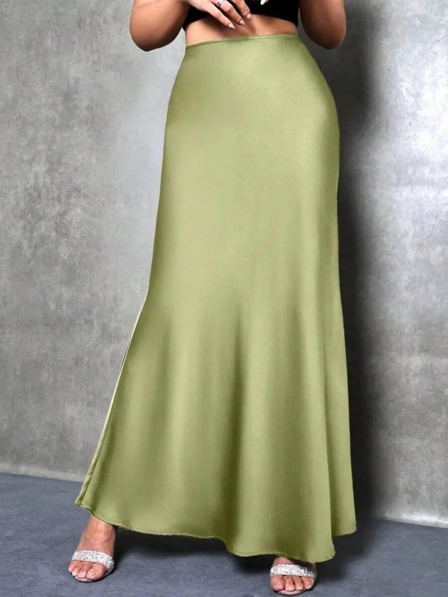 SATIN SKIRT