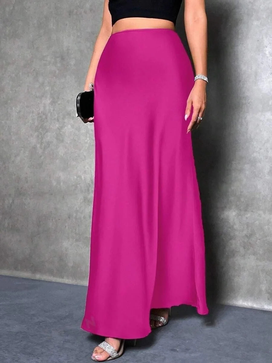 SATIN SKIRT