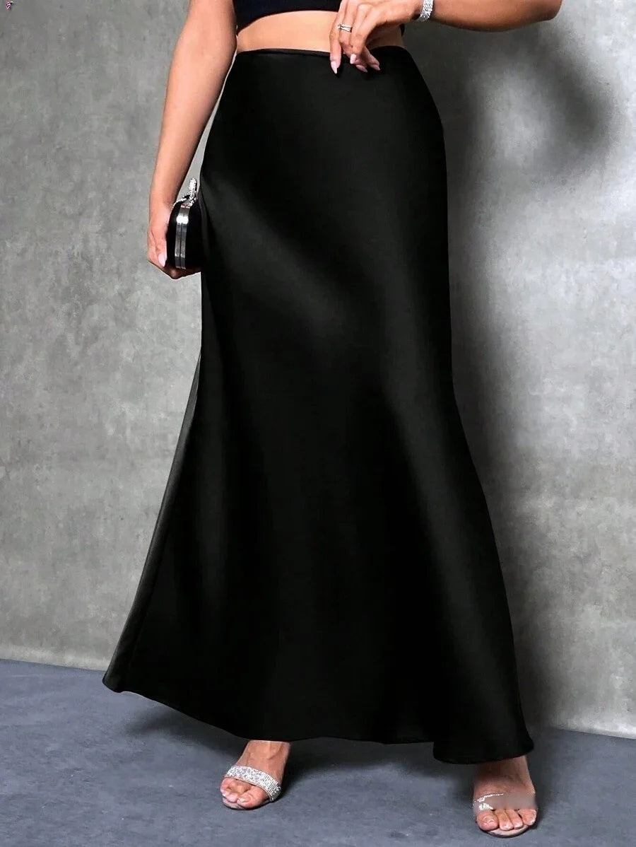 SATIN SKIRT