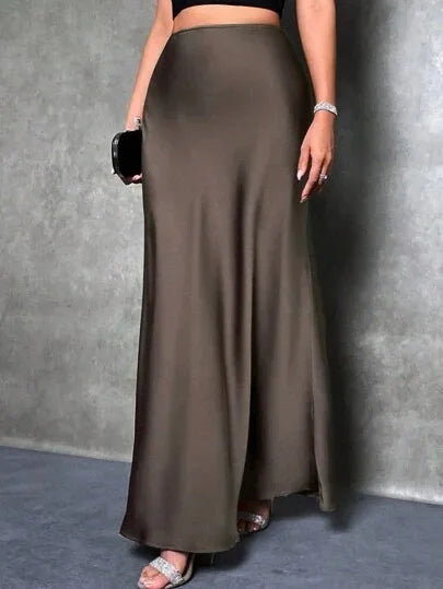 SATIN SKIRT