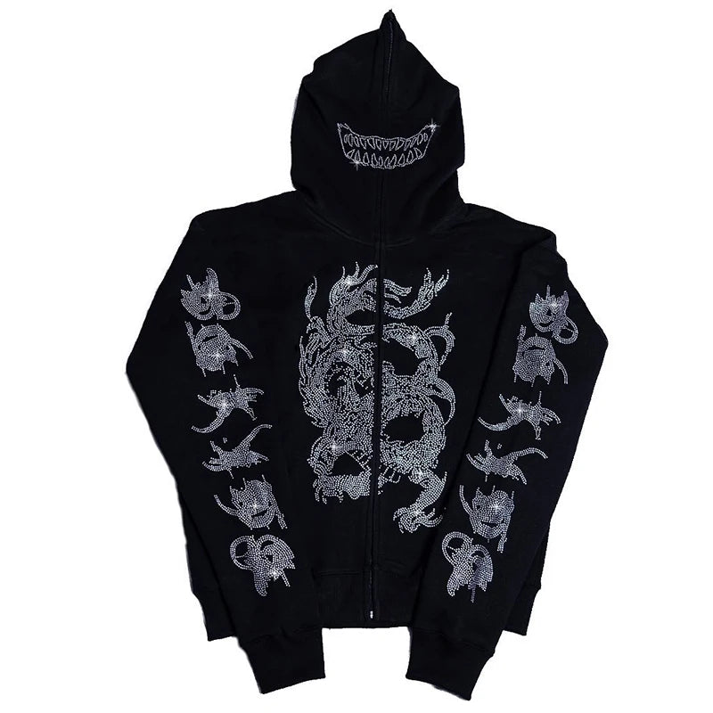 RHINESTONE HOODIE