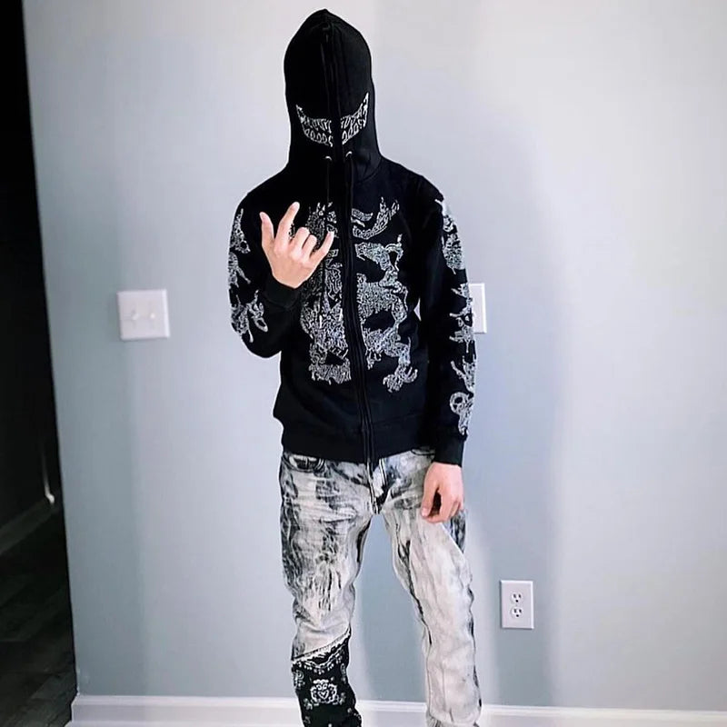 RHINESTONE HOODIE