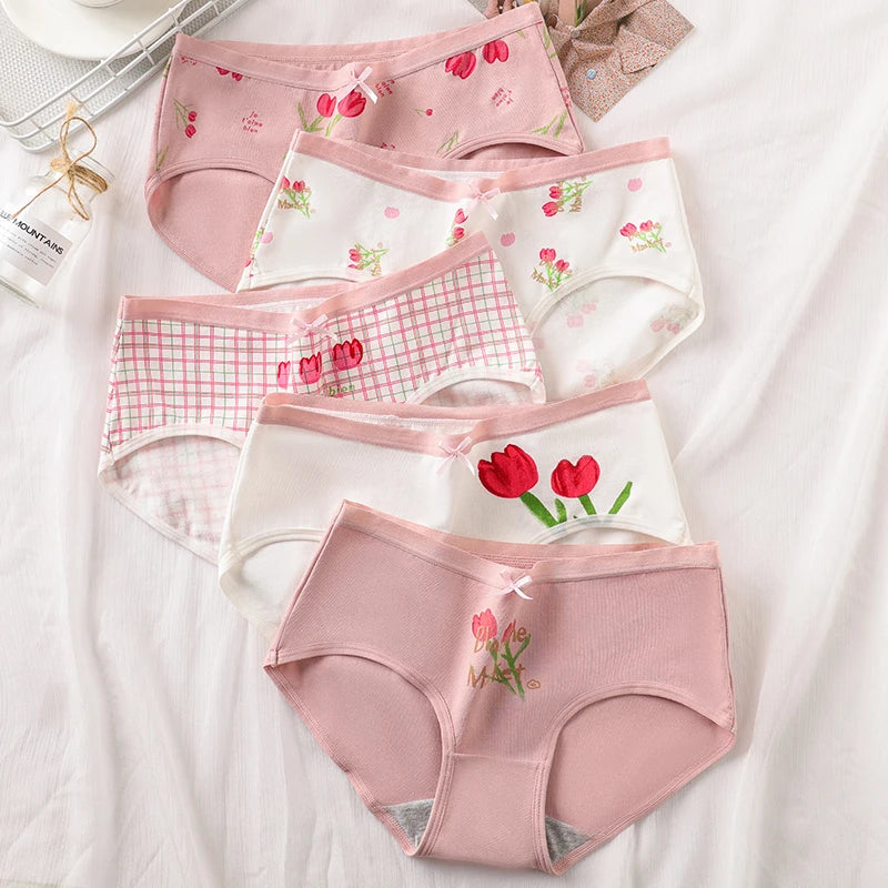 5Pcs COTTON PANTIES