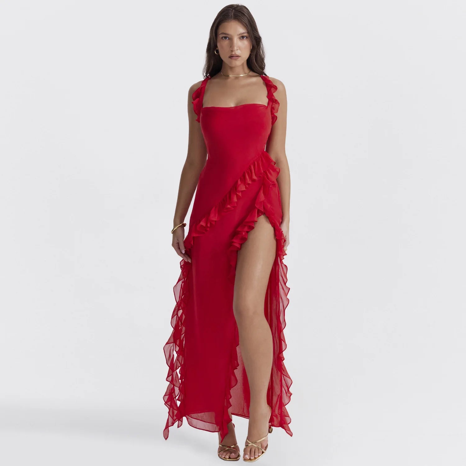 RUFFLE DRESS