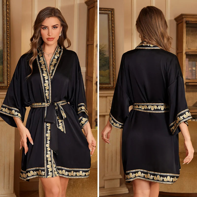 NAVY ROBE PYJAMA