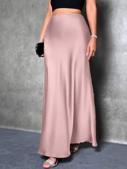 SATIN SKIRT