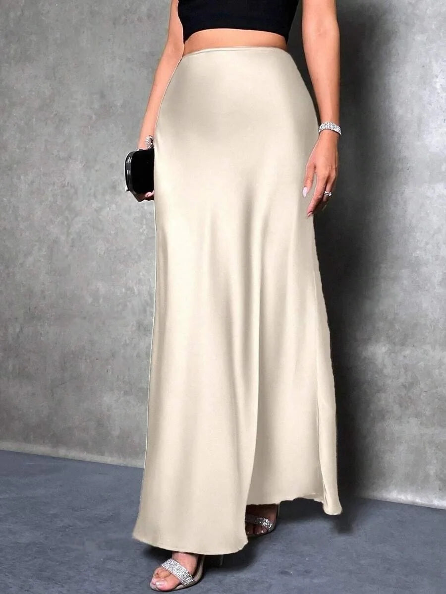 SATIN SKIRT